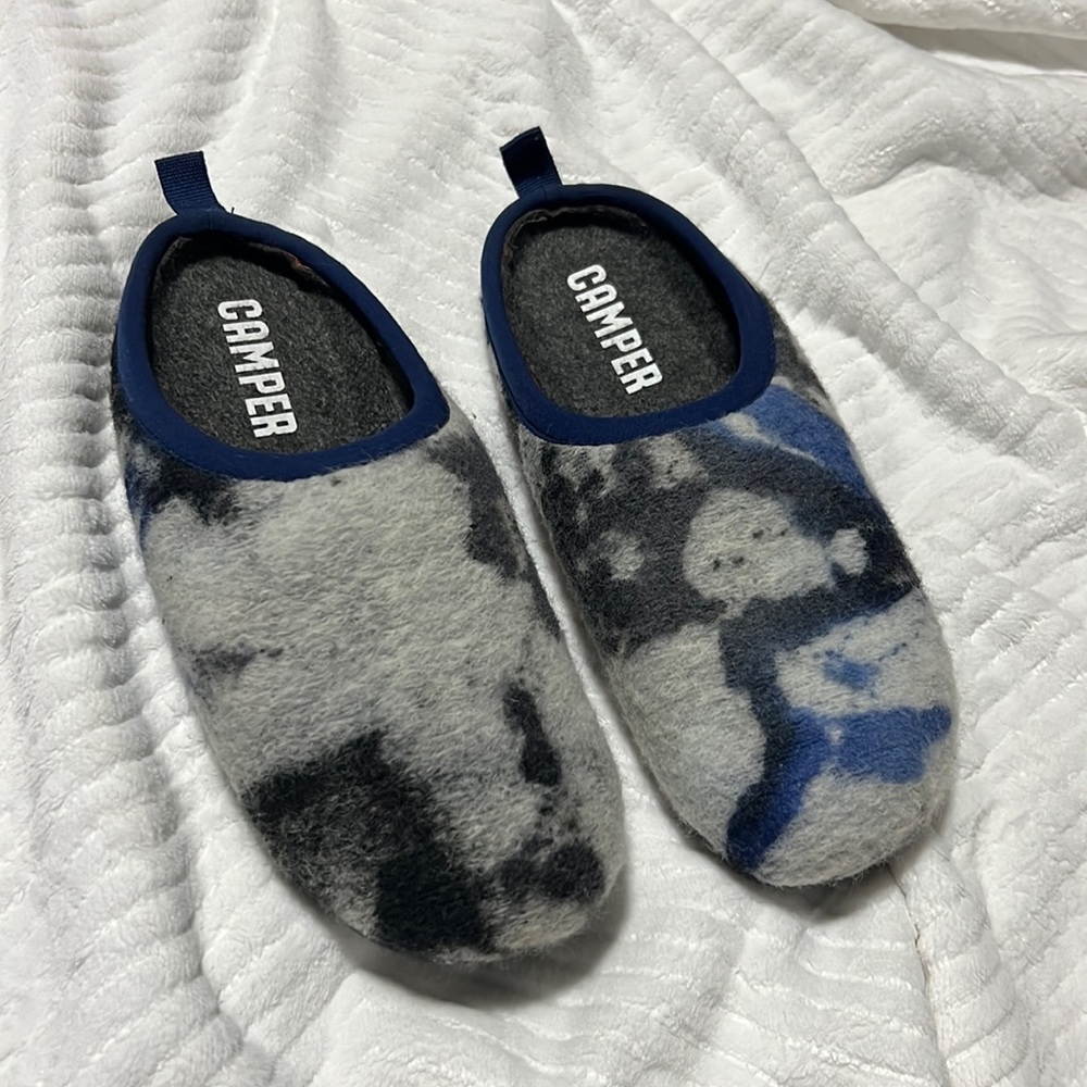 Camper Wabi Pattern Wool Slipper